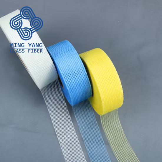 8*8 bande auto-adhésive de joint de mur sec de fibre de verre/ruban de cloison sèche de fibre de verre/ruban de maille de fibre de verre