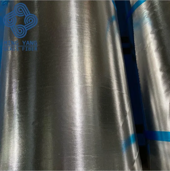 Matériau isolant ignifuge de tissu de fibre de verre de papier d'aluminium pour le matériau de construction de tuyau